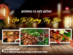 HƯƠNG VỊ NÚI RỪNG: MÓN GÀ TA NƯỚNG TÂY BẮC TẠI NHÀ HÀNG CÂY SAKE