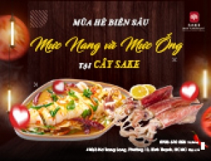 MÙA HÈ BIỂN SÂU: MÓN MỰC ỐNG VÀ MỰC NANG TẠI NHÀ HÀNG CÂY SAKE